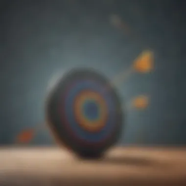 Effective Goal Setting Techniques Visual representation of goal setting with a target and arrow