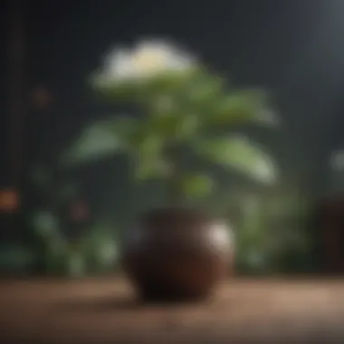 Embracing Resilience for Personal Growth Symbol of resilience and growth with a blooming plant