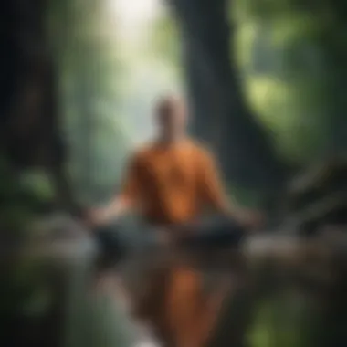Mindfulness in Action A person practicing mindfulness through meditation