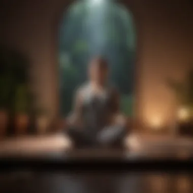 Meditation for Sleep A peaceful meditation space promoting relaxation.