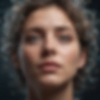 The Complexity of Intrusive Thoughts Abstract representation of intrusive thoughts depicted through a chaotic mind