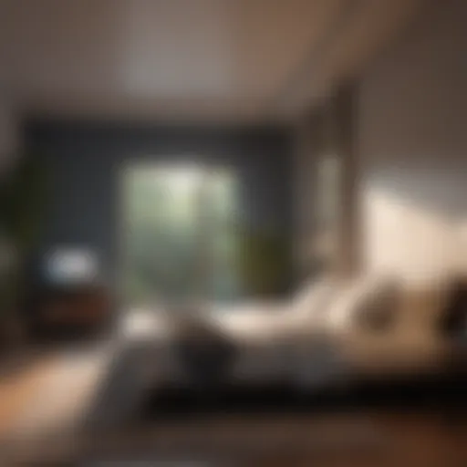 Serene bedroom environment promoting restful sleep