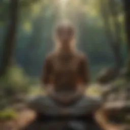 A serene landscape promoting mindfulness