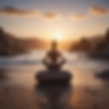 Mindfulness for Mental Tranquility Mindfulness practice with serene environment