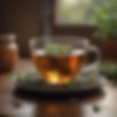 A calming cup of herbal tea