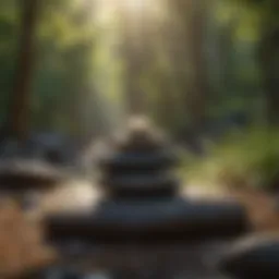 Mindfulness practice in a serene environment