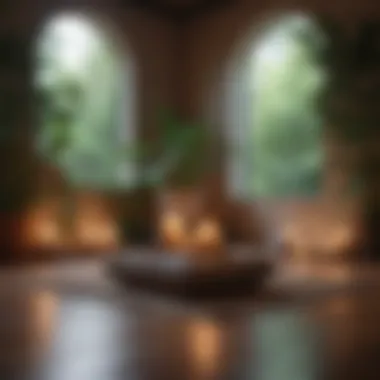 Creating Your Meditation Oasis A tranquil meditation space with cushions and candles