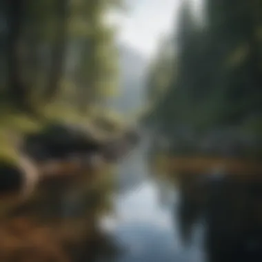 Finding Peace in Nature A serene landscape promoting tranquility