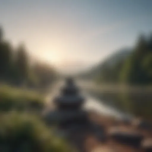 A serene landscape symbolizing mental tranquility