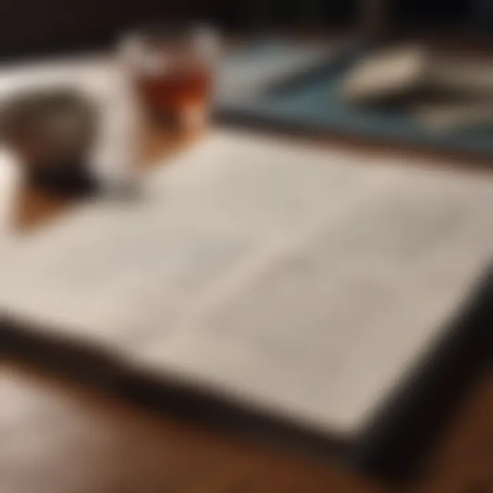 A close-up of a journal with handwritten thoughts and reflections