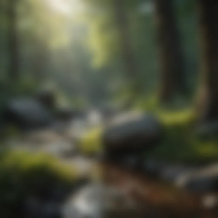 A peaceful scene of nature illustrating the concept of mindfulness
