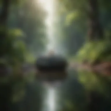 Nature's Embrace for Mental Clarity Serene nature landscape promoting mental peace