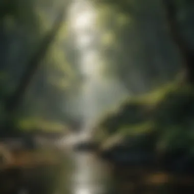 Embracing Tranquility in Nature A serene landscape promoting tranquility