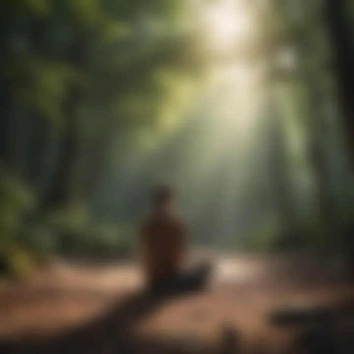 Meditation session in a tranquil environment