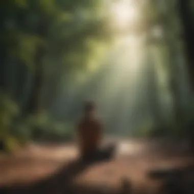 Meditation: A Path to Mental Clarity Meditation session in a tranquil environment