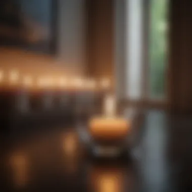Illuminating Calmness Candlelit ambiance creating a calming atmosphere