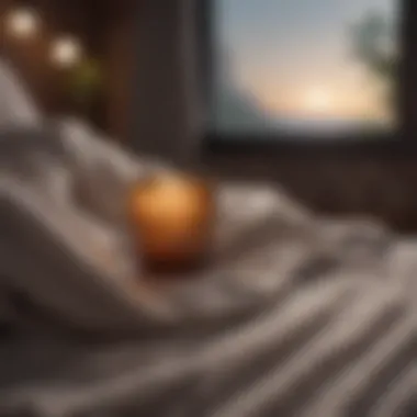 Comfort for Mindful Moments Soft blankets and pillows inviting restful meditation