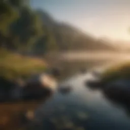 A serene landscape symbolizing tranquility and peace.