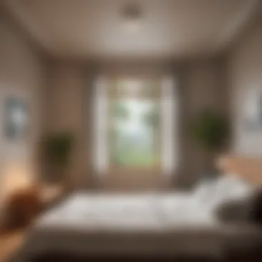 Haven for Rest A cozy bedroom setting conducive to restful sleep