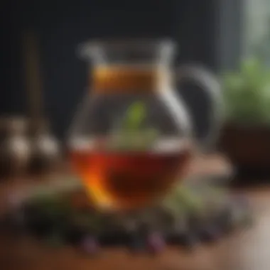The Calming Influence of Herbal Teas An assortment of herbal teas displayed elegantly