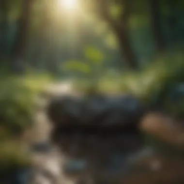 Nature's Embrace A serene landscape representing harmony and peace from kindness