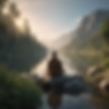 Tranquility and Inner Peace A serene landscape symbolizing tranquility and inner peace