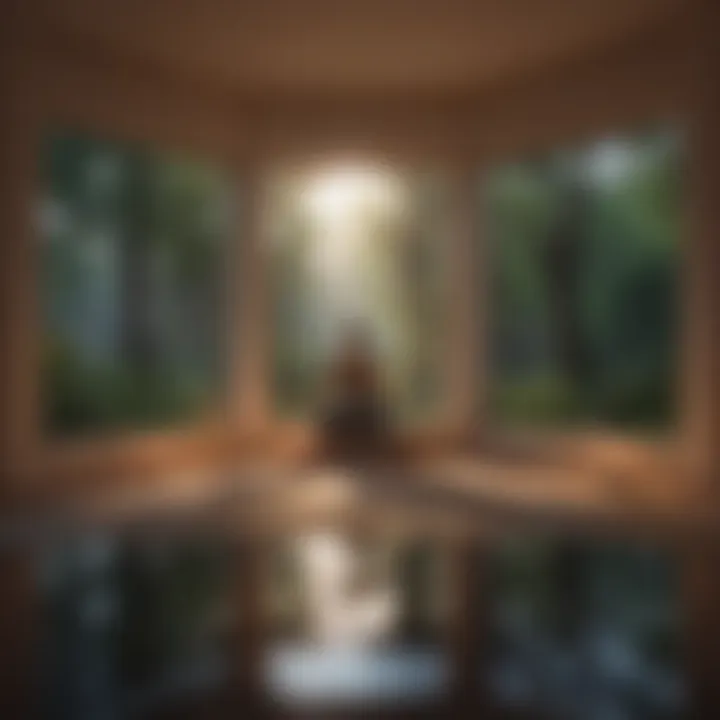 A candlelit space for meditation and reflection