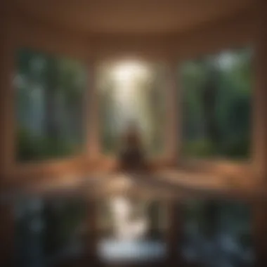 Creating a Space for Reflection A candlelit space for meditation and reflection