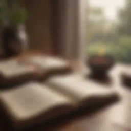 An open journal with a gratitude list