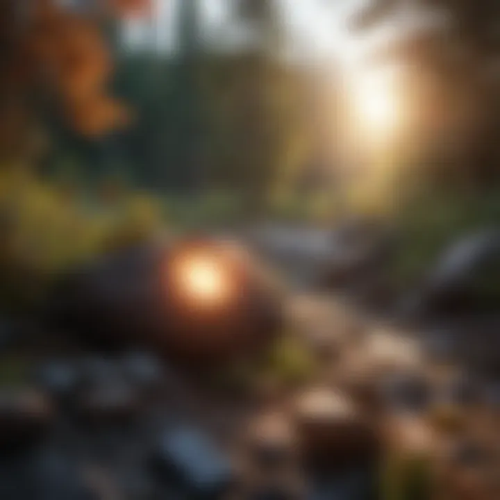 A serene nature scene representing mindfulness