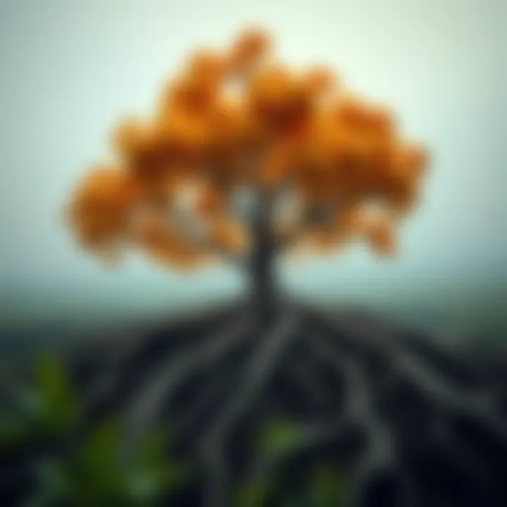 A vibrant tree illustrating the strength of new habits