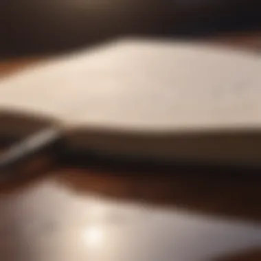Reflection through Writing Close-up of a journal and pen for reflection and emotional exploration