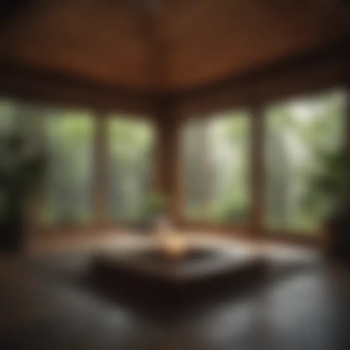 A serene space designed for meditation and relaxation