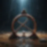 Abstract depiction of anxiety symbols