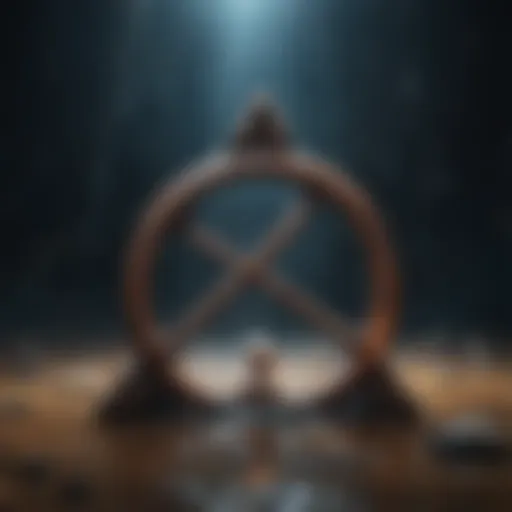 Abstract depiction of anxiety symbols