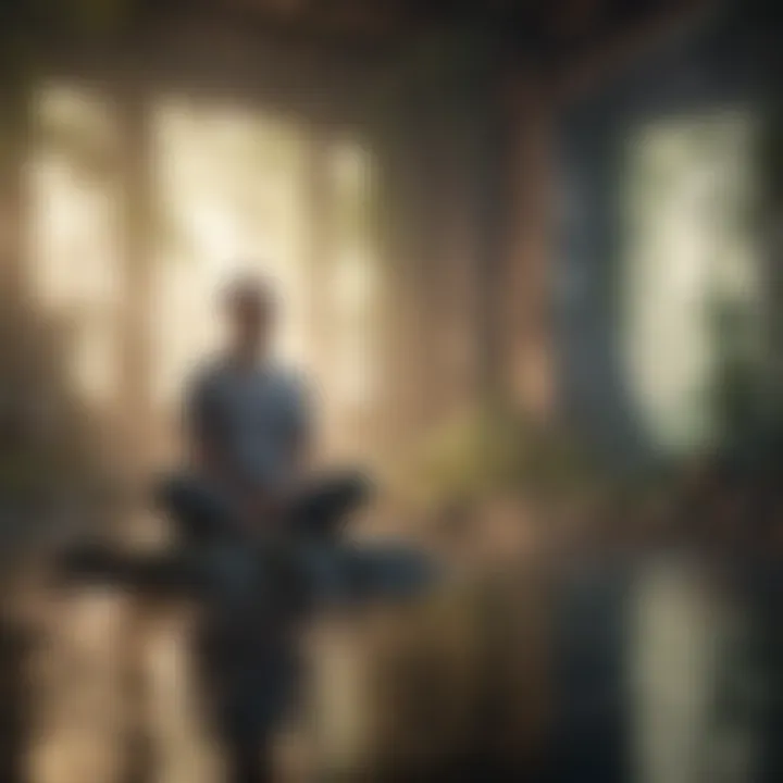 Conceptual image of mindfulness practices