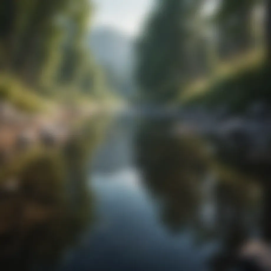 A serene landscape symbolizing tranquility amidst chaos