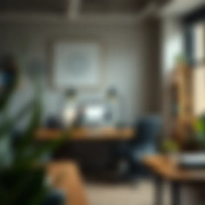 A balanced workspace promoting well-being