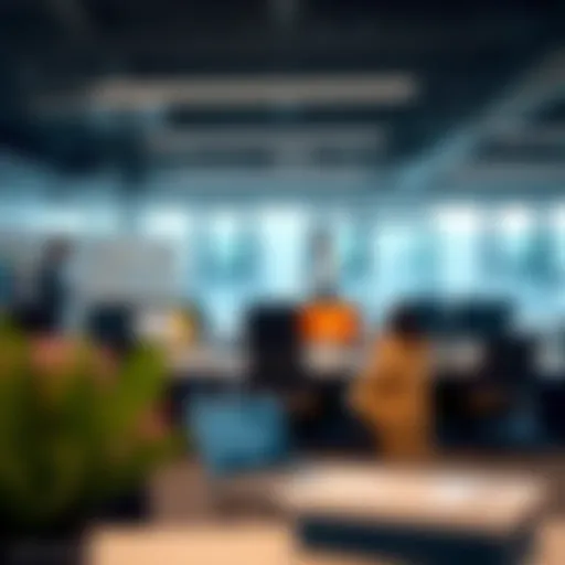An office environment displaying stress triggers