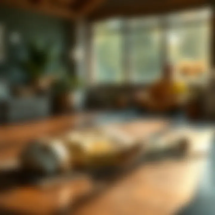 A tranquil scene depicting relaxation techniques