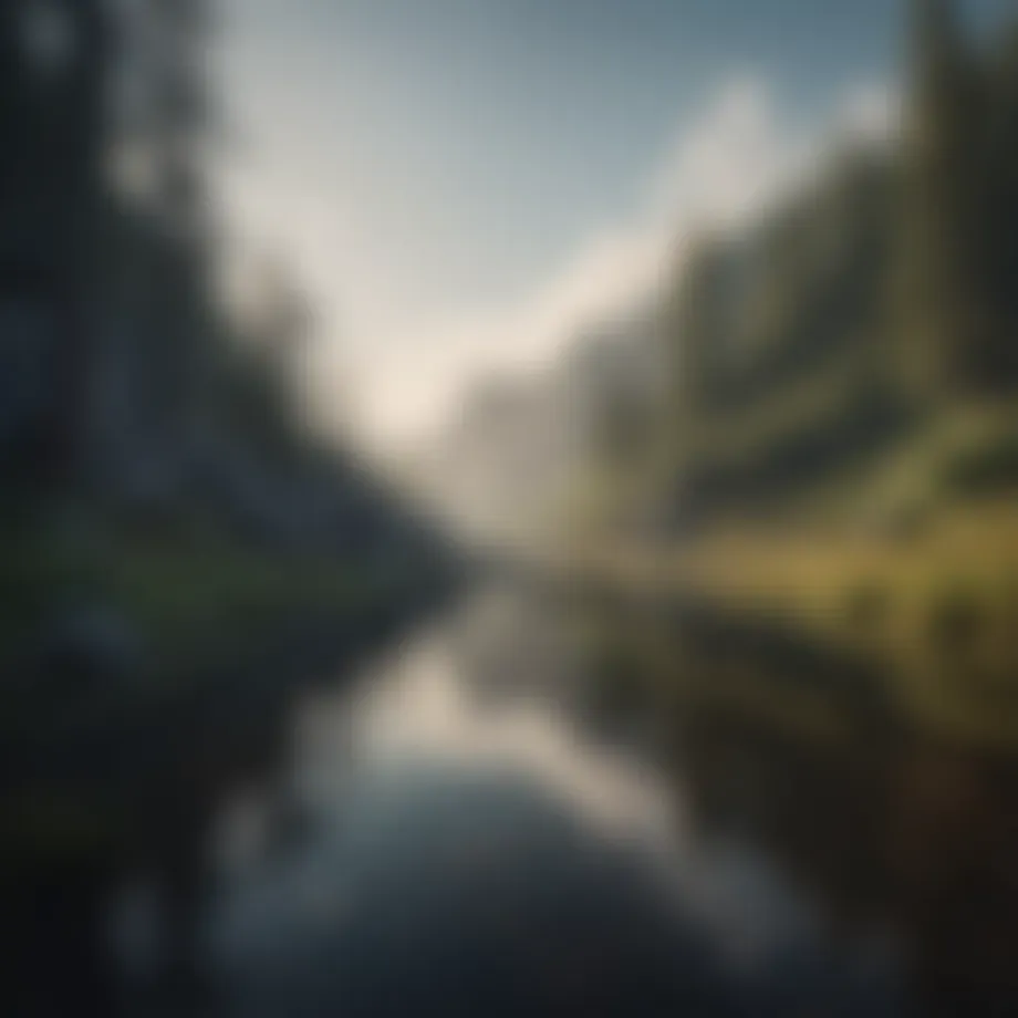 A serene landscape depicting inner peace, symbolizing the journey towards self-acceptance.