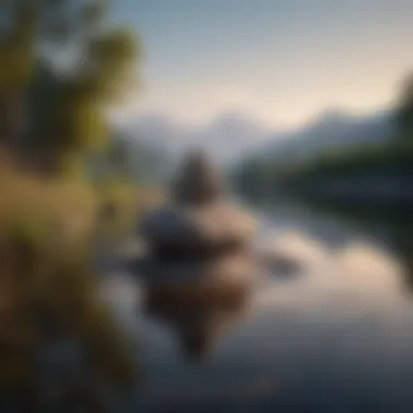 Inner Peace and Balance A serene landscape symbolizing inner peace
