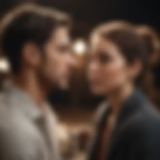 A couple engaging in deep conversation, reflecting emotional connection