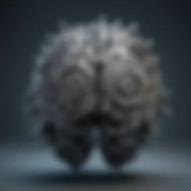 Illustration of a brain with gears symbolizing mental health and anxiety