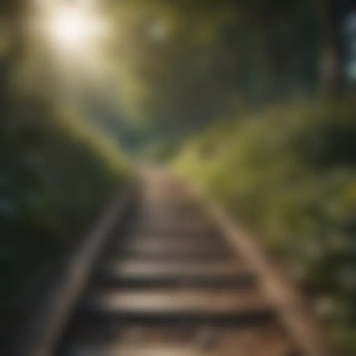 A serene landscape representing mindfulness and emotional well-being