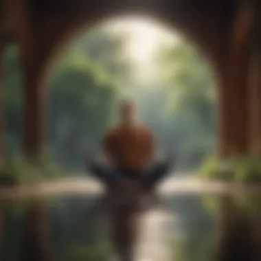 Achieving Focus and Calm Through Meditation Calm and focused individual in meditation
