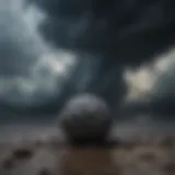 A stormy sky representing anxiety and dread