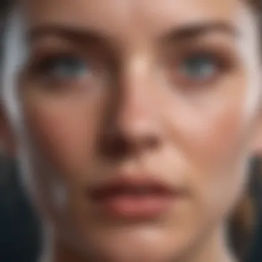 Vulnerability: The Power of Emotion A close-up of a person's face reflecting deep emotion and vulnerability