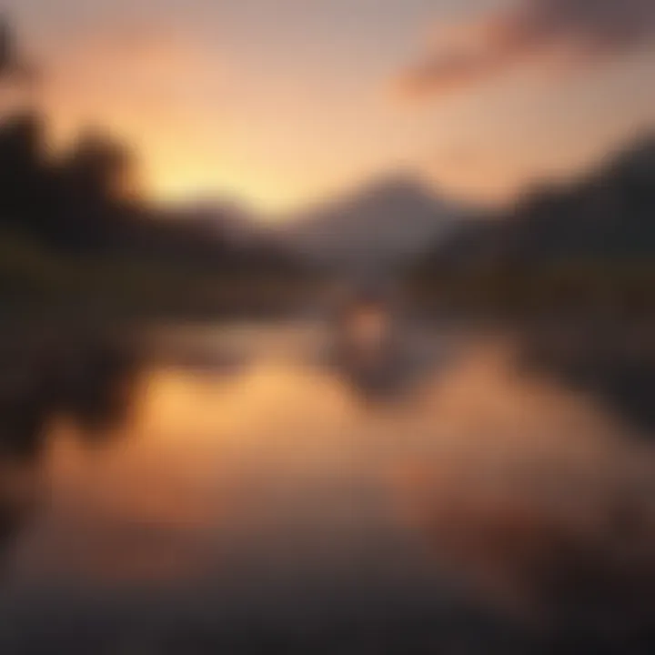 A serene landscape depicting a sunset, symbolizing emotional reflection.