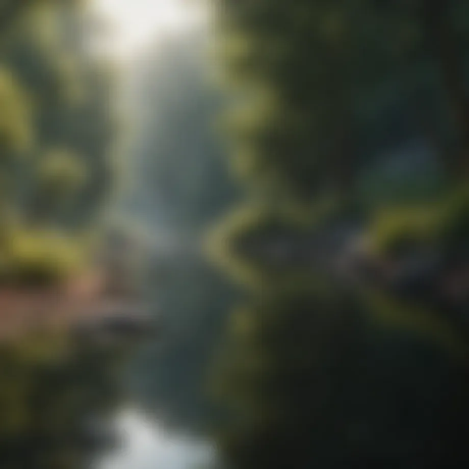 A serene landscape symbolizing peace and reflection